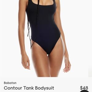 ARITZIA BABATON CONTOUR TANK BODYSUIT BRAND NEW WITHOUT TAGS BLACK SIZE SMALL